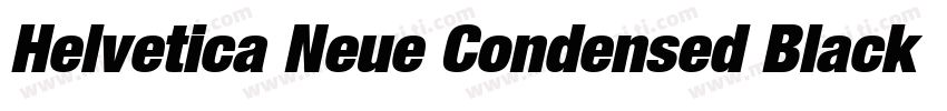 Helvetica Neue Condensed BlackCond字体转换